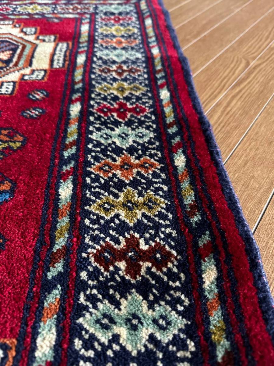 90×60】イラン☆トゥルケマン産ペルシャ絨毯・カーペット・ラグ 90×60】イラン☆トゥルケマン産ペルシャ絨毯・カーペット・ラグ