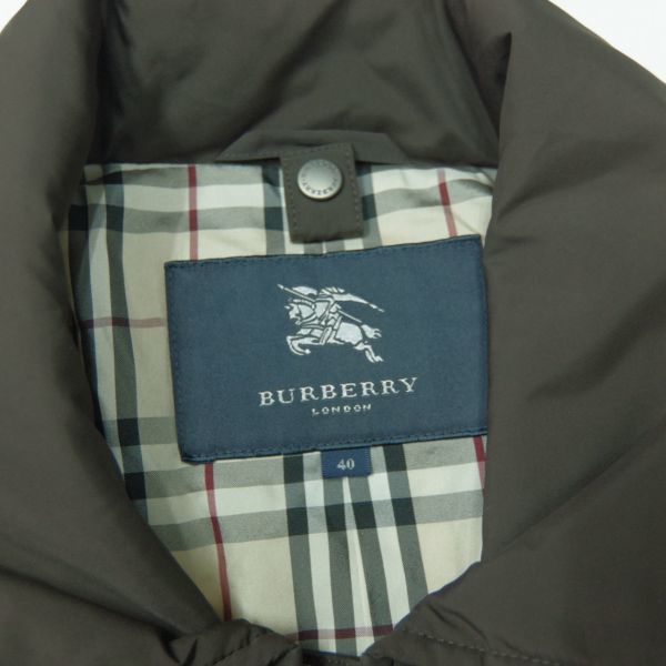 ＃01【即決】◇BURBERRY LONDON バーバリーロンドン◇中綿ジャケット トップス ブラウン サイズ40 ＃852148_画像7