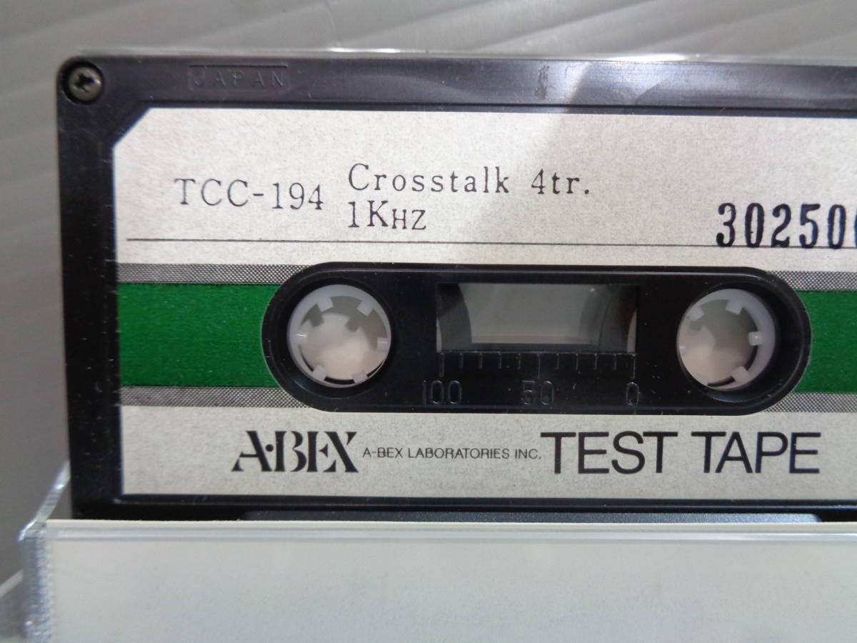  Pro .. person oriented A-BEX TEST TAPE TCC-194 made in Japan hard-to-find rare goods almost new goods 