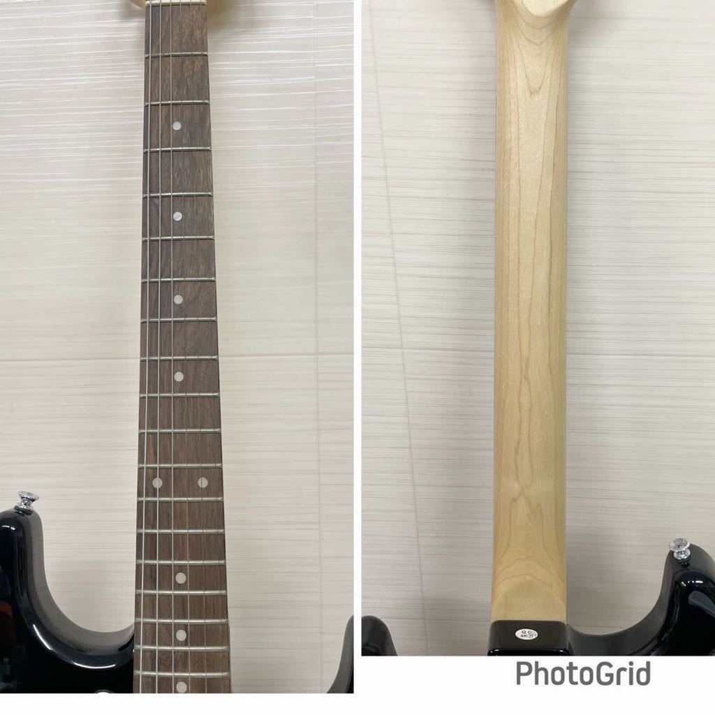 [ML8051]動作品！【FENDER/Squire】STRATOCASTER affinityシリーズ　LRL ブラック　TSPG エレキギター　ソフトケース付き_画像5