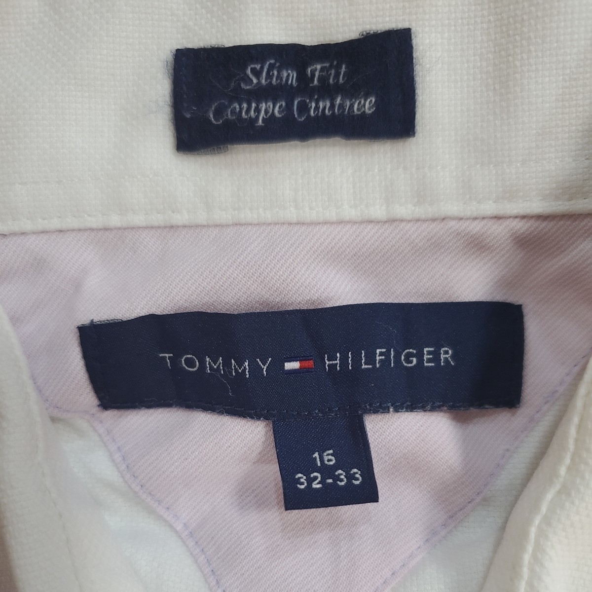 TOMMYHILFIGER 長袖シャツ 無地 サイズL US古着 アメリカ古着 azu1069_画像7