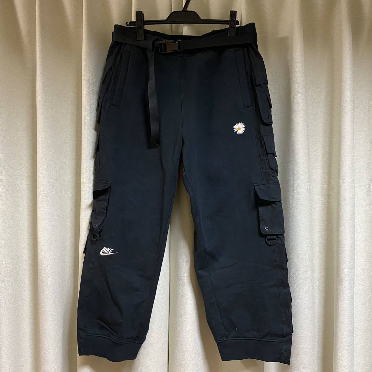 正規 NIKE PEACEMINUSONE G-Dragon ナイキ ピースマイナスワン ジードラゴン Cargo Pants カーゴ パンツ スウェット ブラック 黒 メンズ_画像1