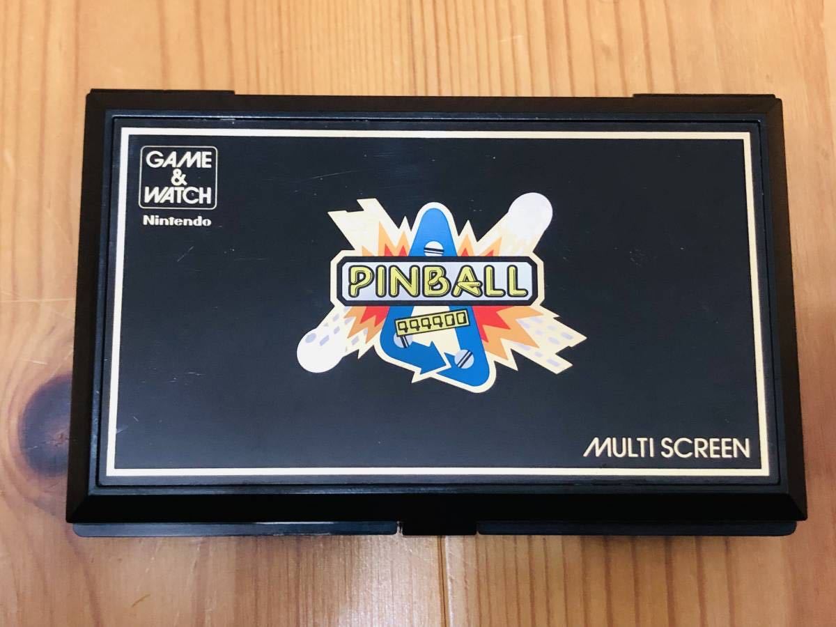 【動作確認済】任天堂 ゲームウォッチ ピンボール　Nintendo 1983 GAME&WATCH PB-59 PINBALL マルチスクリーン 箱、説明書付_画像5