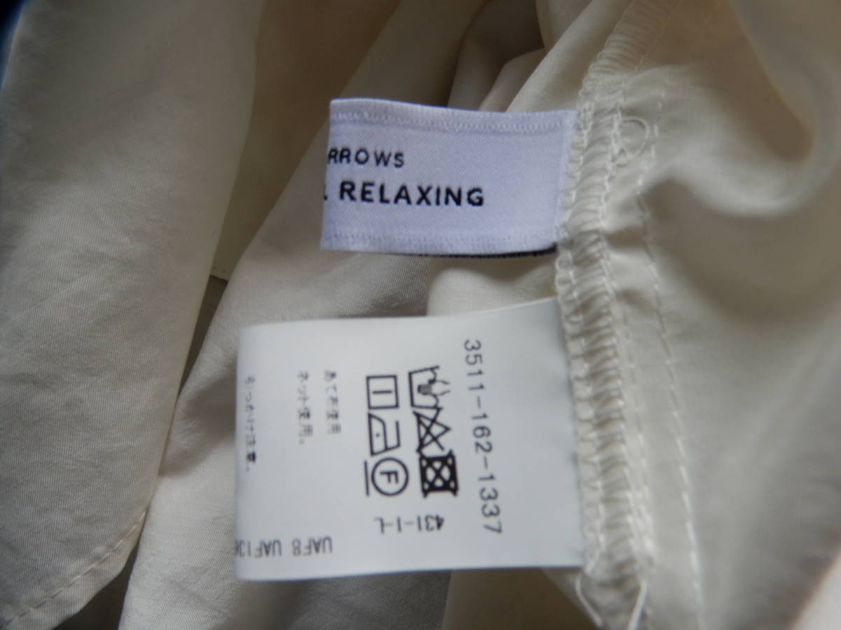 【 green label relaxing UNITED ARROWS /ユナイテッドアローズ】1枚で着映え　大人可愛いボウタイ付き2wayシャツブラウス　バンドカラー_画像4