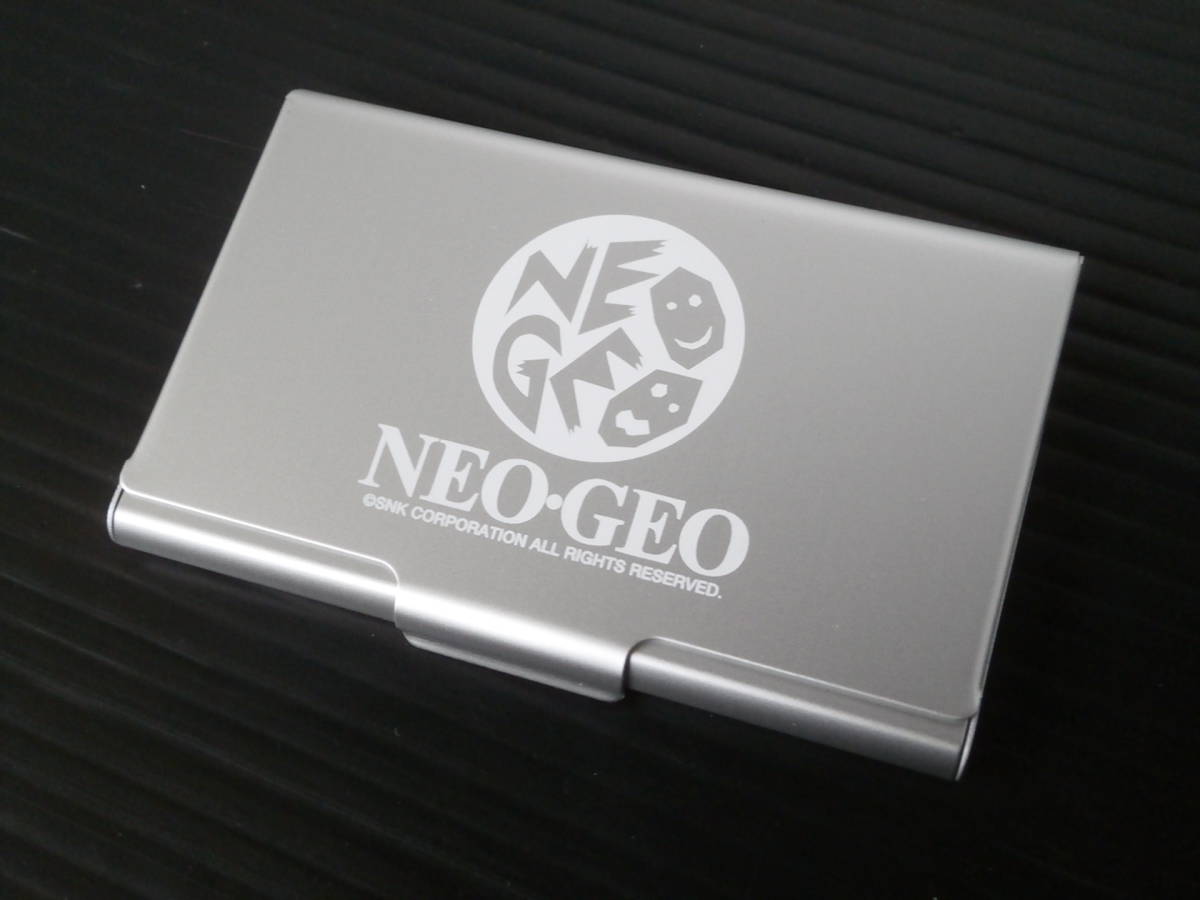 激レア 未使用 ネオジオ カードケース 名刺入れ 名刺ケース カード入れ アルミ シルバー グッズ 限定 NEOGEO mini 特典 非売品 card case_画像1