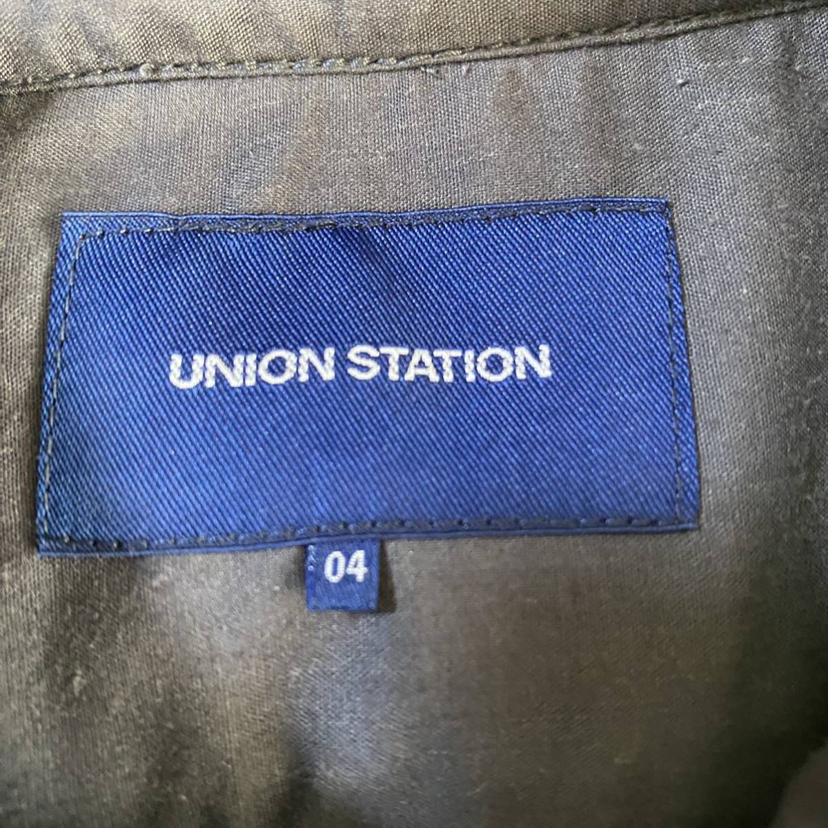 ユニオンステーション　UNION STATION シャツジャケットサイズ04 ブルゾンシャツ　厚地_画像4