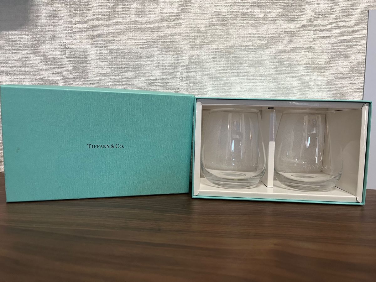 新品未使用　Tiffany&co.  ペアグラス クリスタルタンブラー