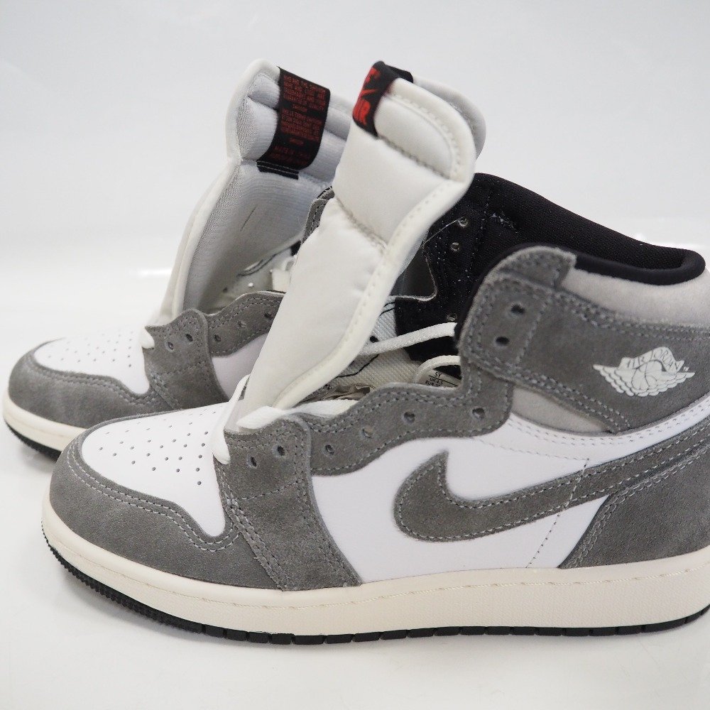 Th518311 ナイキ Air Jordan 1 エアジョーダン1 レトロ ハイ OG FD1437-051 23.5cm ブラック/スモークグレー レディース NIKE 未使用_画像2