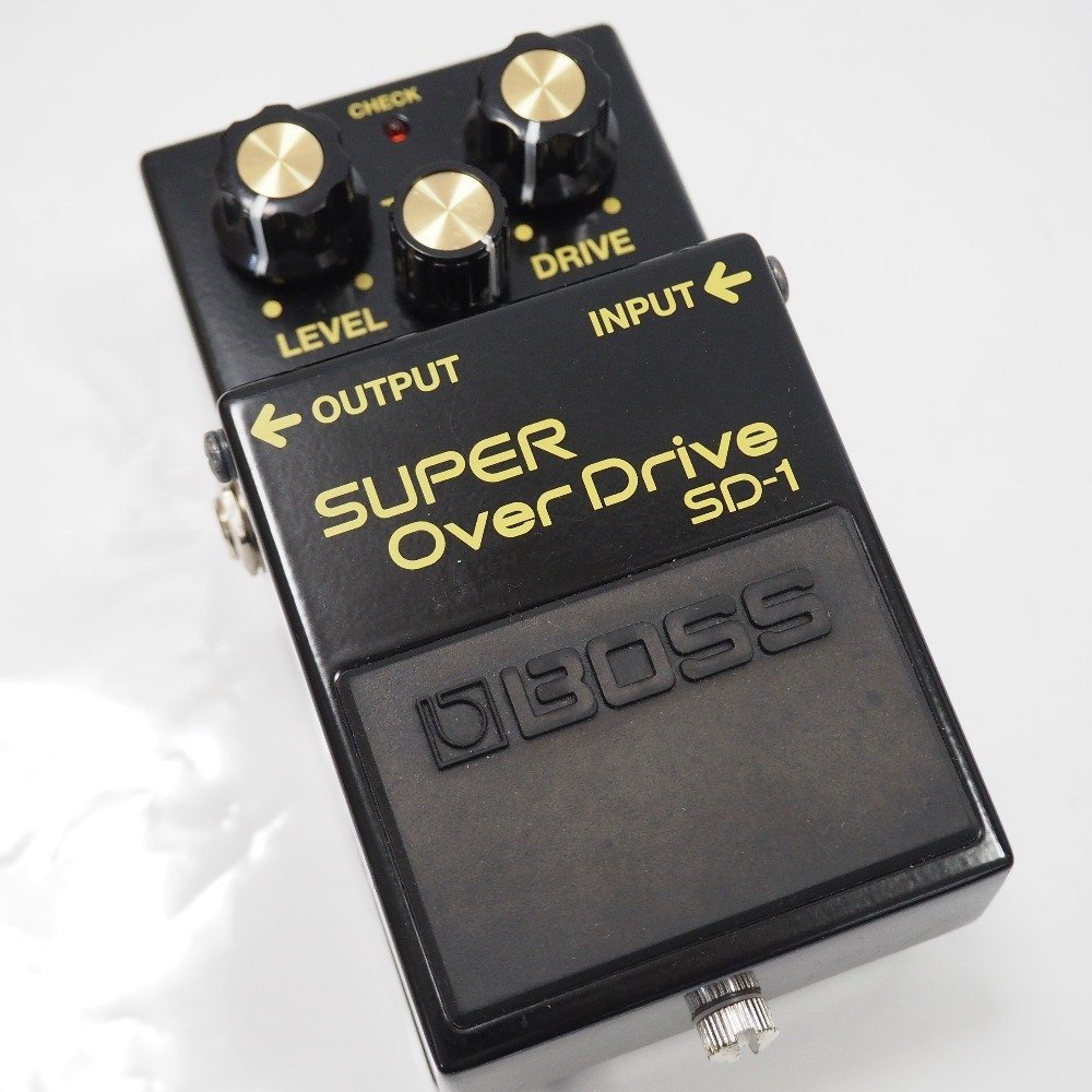 Th949421 ボス エフェクター SUPER OverDrive オーバードライブ SD-1 40th ブラック BOSS 中古_画像1