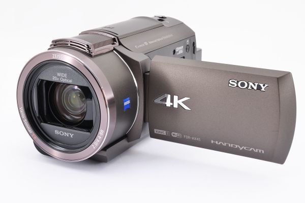 SONY FDR-AX45 HandyCam ハンディカム デジタル4K ビデオカメラ ソニー 大容量バッテリー(NP-FV100A)付き [A0167]_画像2