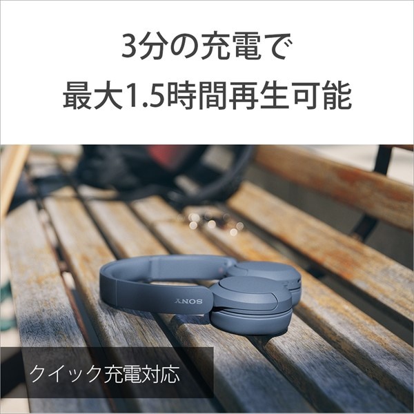 SONY ソニー WH-CH520 BZ ブラック 黒 ヘッドホン Bluetooth ワイヤレスヘッドホン 小さめ 小さい_画像6