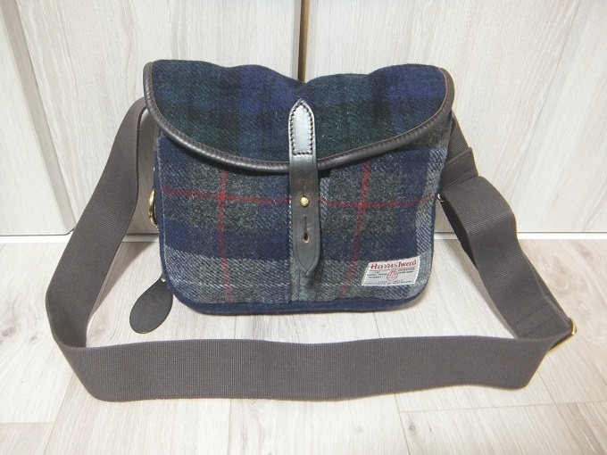  Britain made BRADY×HARRIS TWEED shoulder bag * blur ti Harris tweed bag MADE IN ENGLAND