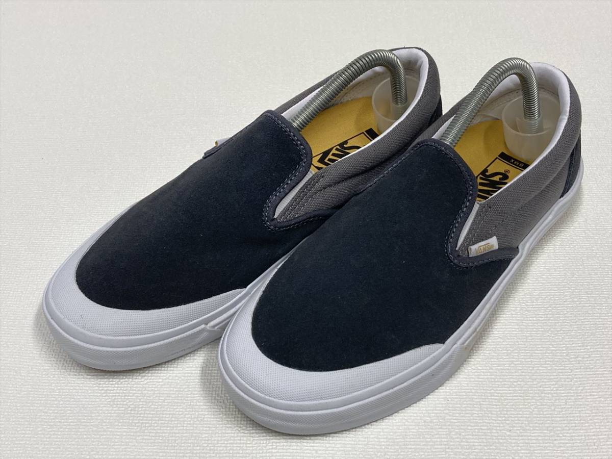 激レア!! VANS SLIPON Pro BMX グレー スエード キャンバス US8.5 (26.5cm) アメリカ企画限定!! スリッポン バンズ_画像1