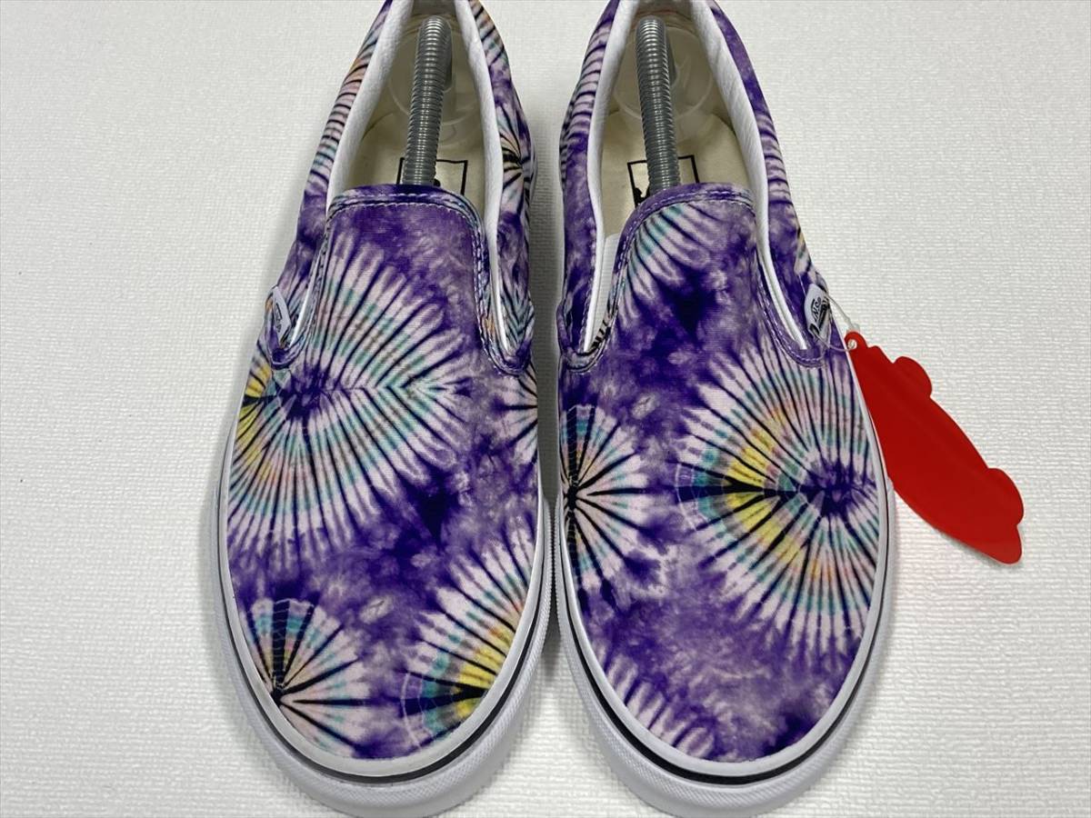 激レア!! VANS SLIPON 紫 タイダイ US9 (27cm) アメリカ企画限定!! スリッポン バンズ_画像4