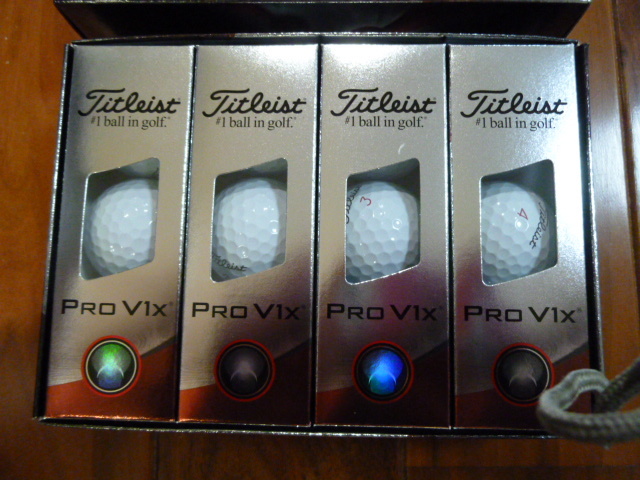 タイトリスト　Titleist Pro V1-X モデル 1ダース　No.は1 　2 　3 　4 と入っています。_画像2