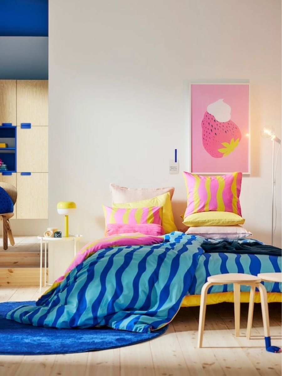 新品未使用】シングル掛け布団カバーセットSOMMARVICKER IKEA 新品未使用】シングル掛け布団カバーセットSOMMARVICKER IKEA