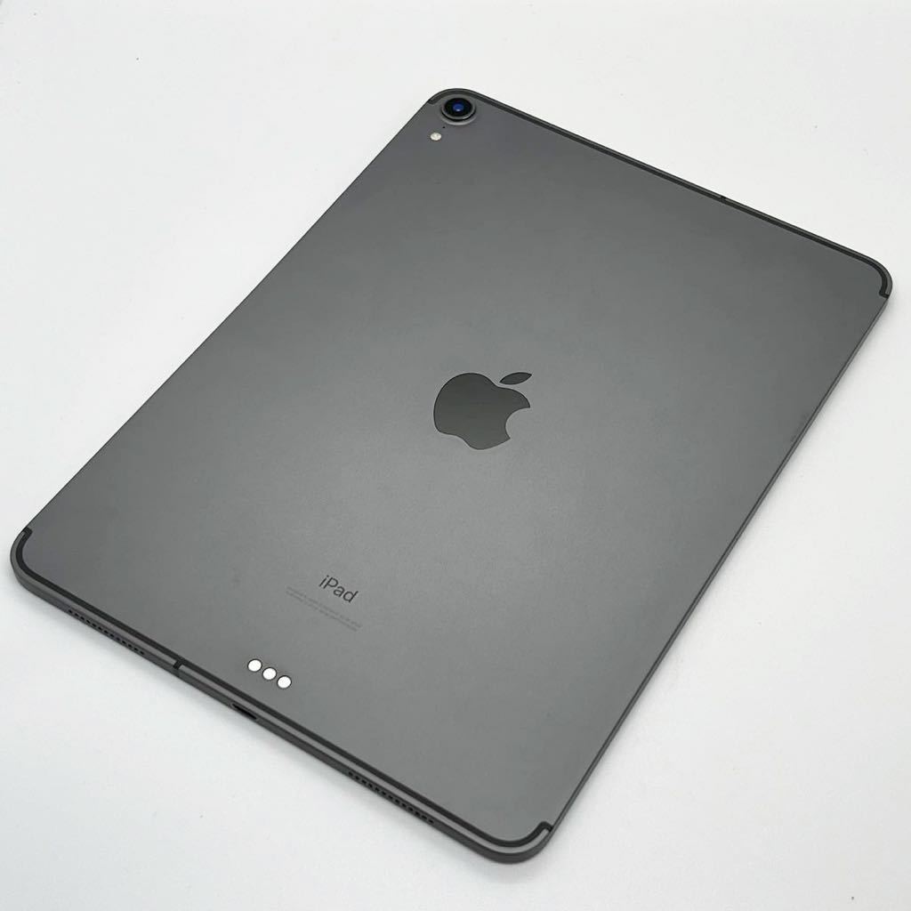 Apple iPad Pro 11inch MU102J/A 256GB 利用制限〇 au Wi-Fi+Cellular スペースグレイ 通電 初期化確認済 現状品_画像1