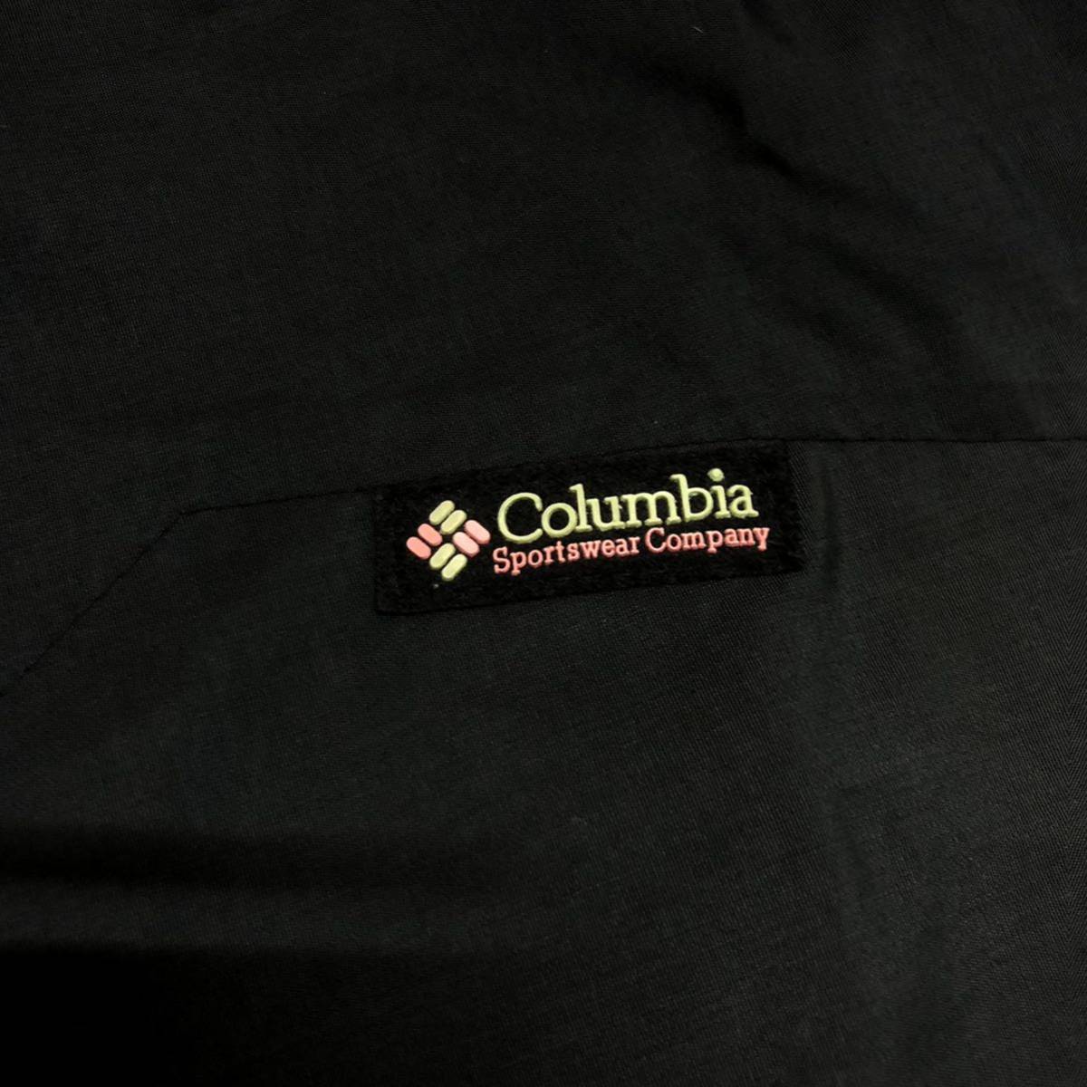 Columbia Whirlibird 80s ジップジャケット シェルジャケット アシンメトリー ブルゾン 1980年代 紺タグ 黒 ブラック コロンビア size L_画像3