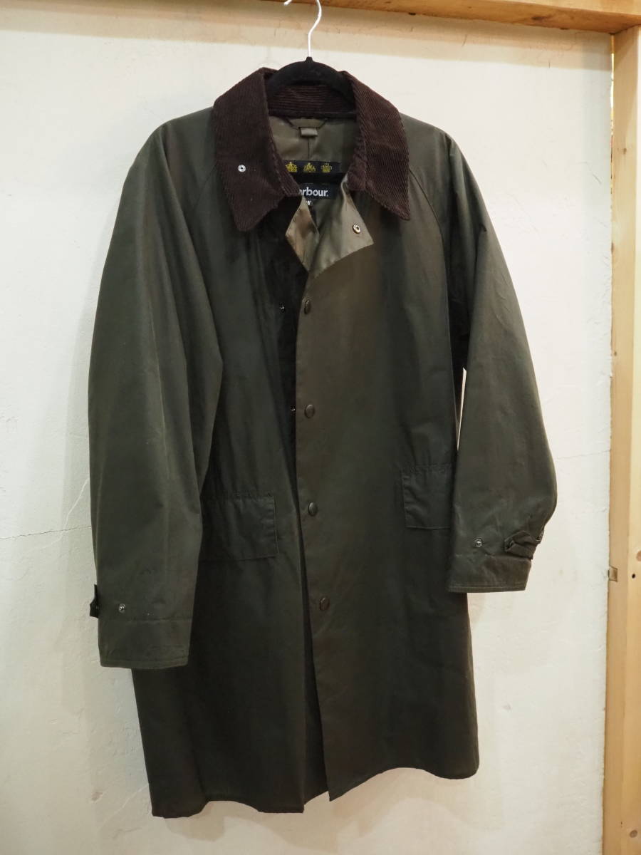 着用数回◆KAPTAIN SUNSHINE × Barbour キャプテンサンシャイン × バブアー "3/4 Coat" サイズ36 オリーブ◆