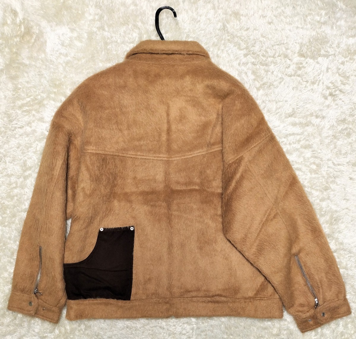 【20AWモデル★】サイズ2 KOOI SHAGGY WOOL JACKET シャギーウールジャケット/キャメル◆ビッグシルエット☆コーイ_画像5