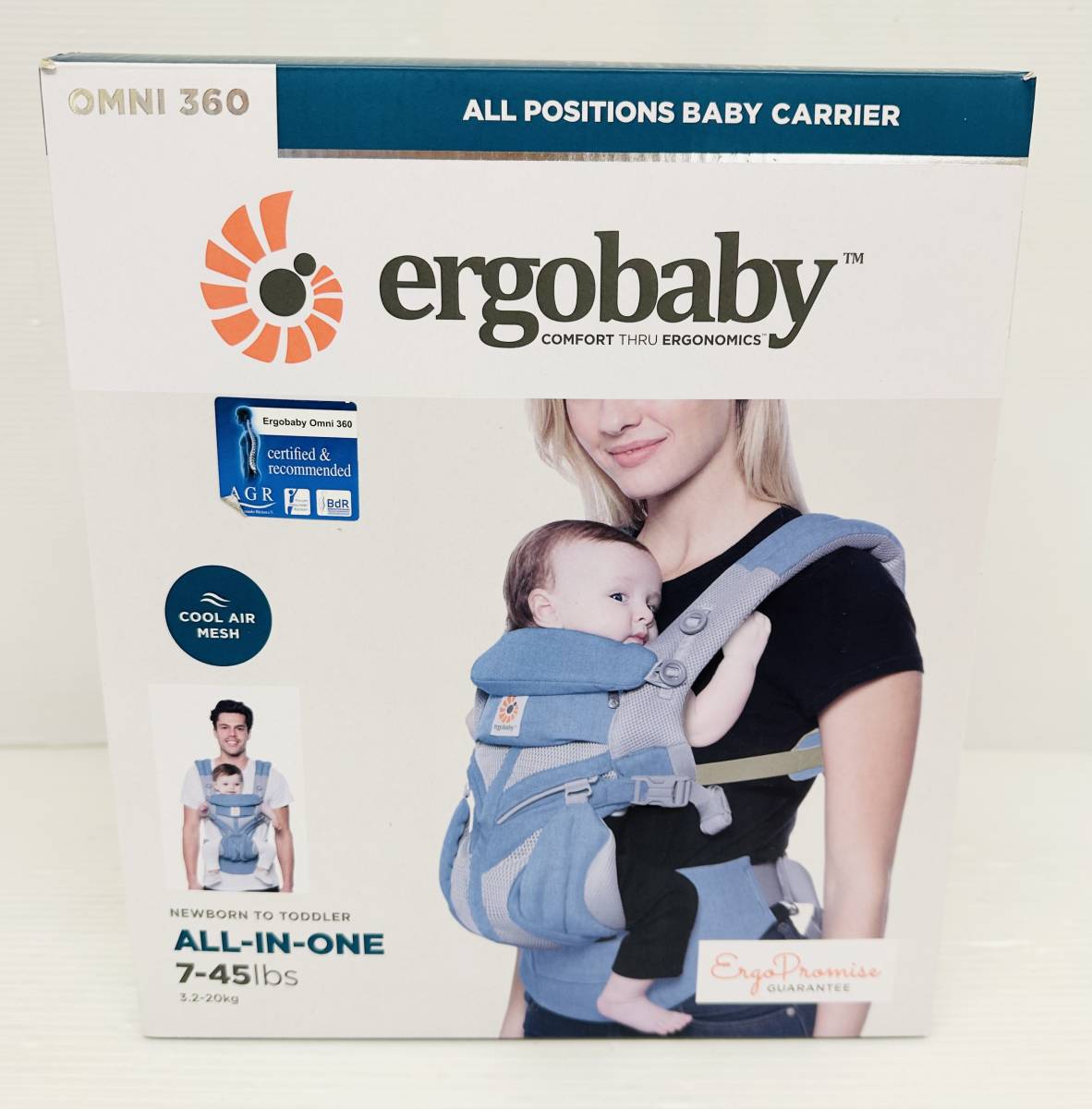 CZT2397 ergobaby エルゴベビー OMNI360 オムニ360 シャンブレー COOL AIR MESH おんぶ紐 抱っこ紐 オールインワン 3.2～20kg_画像6