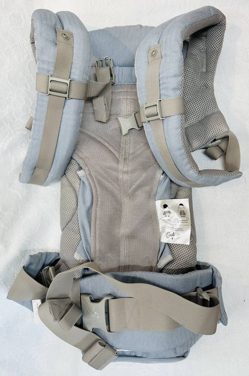 CZT2397 ergobaby エルゴベビー OMNI360 オムニ360 シャンブレー COOL AIR MESH おんぶ紐 抱っこ紐 オールインワン 3.2～20kg_画像4