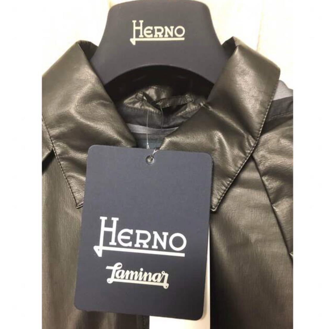 新品　HERNO ヘルノ　ダブルジップステンカラーコート44_画像3