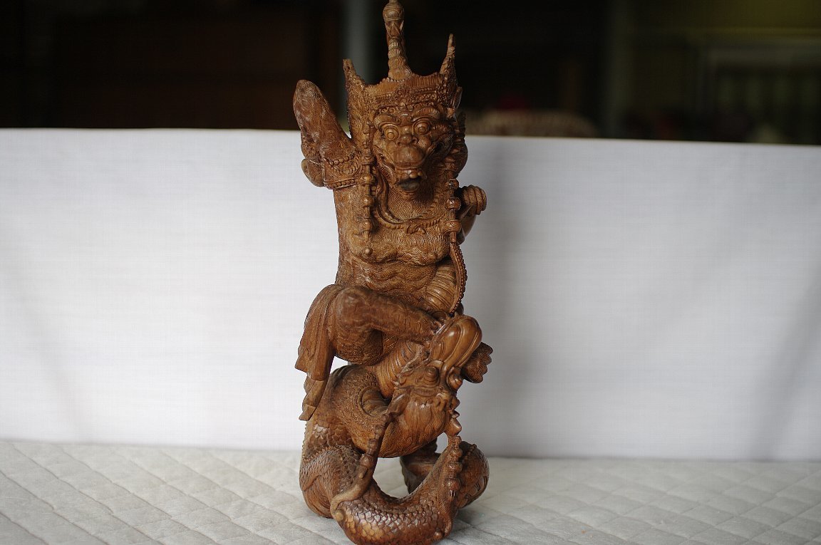 ヤフオク 精緻な彫像 木彫り バリの神様アノマンと龍 東 ヤフオク 精緻な彫像 木彫り バリの神様アノマンと龍 東
