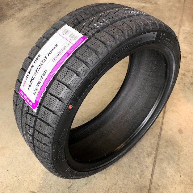 (AV001.7) 送料無料[4本セット] NEXEN WINGUARD ice 2　225/40R18 88T 2022年製造 室内保管 スタッドレス IS カローラ 225/40/18._画像6