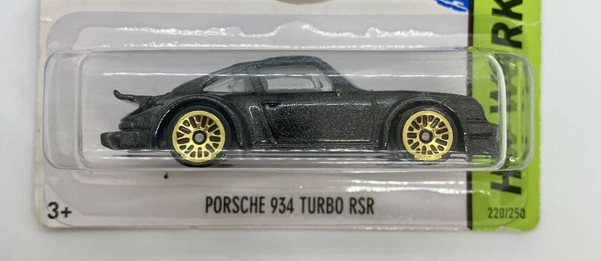 72// PORSCHE 934 TURBO RSR ポルシェ 934ホワイト　Hot Wheels ホットウィール　カードしわブリスター割れ_画像1