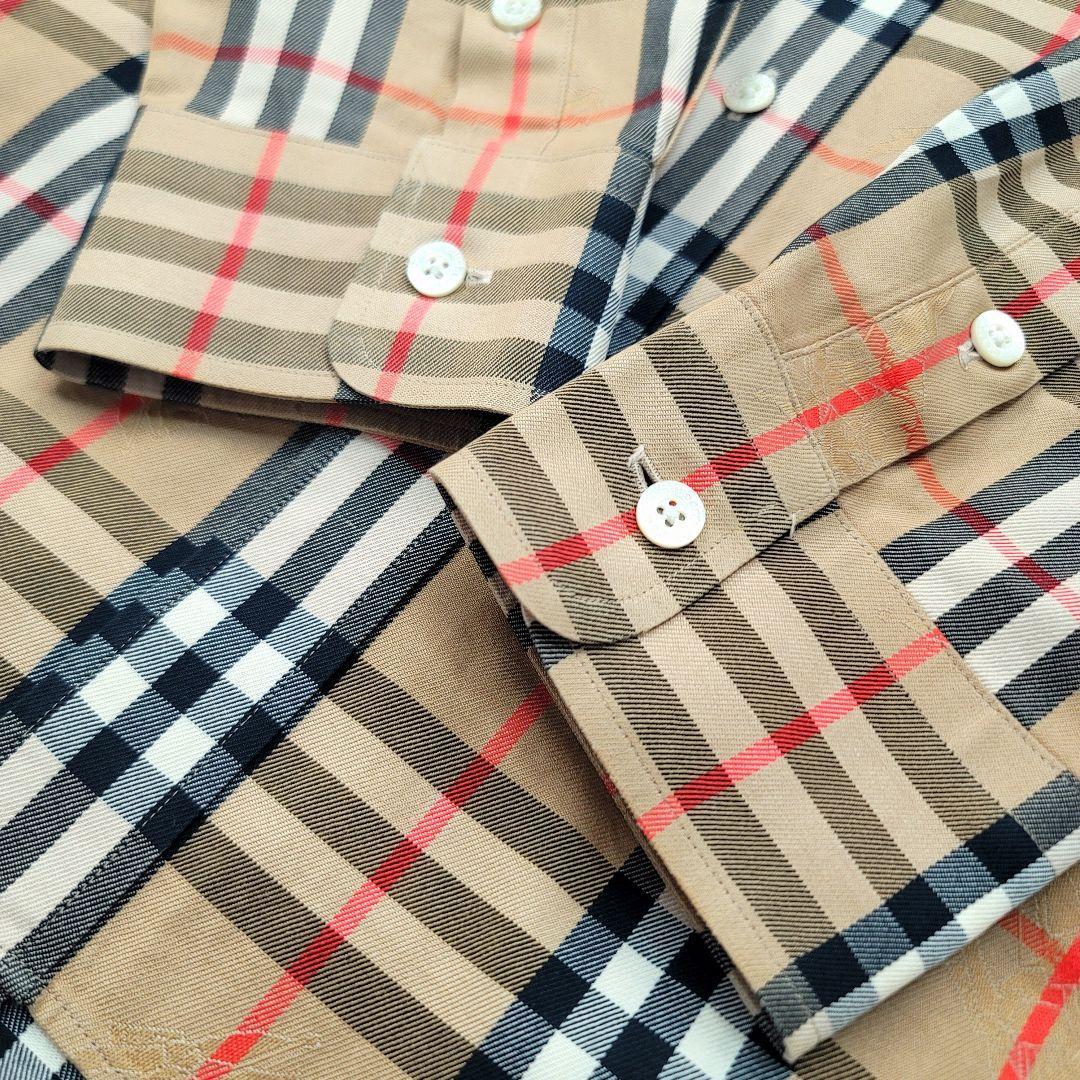 極美品】BURBERRY バーバリー ノバチェック シャドーホース シャツ L
