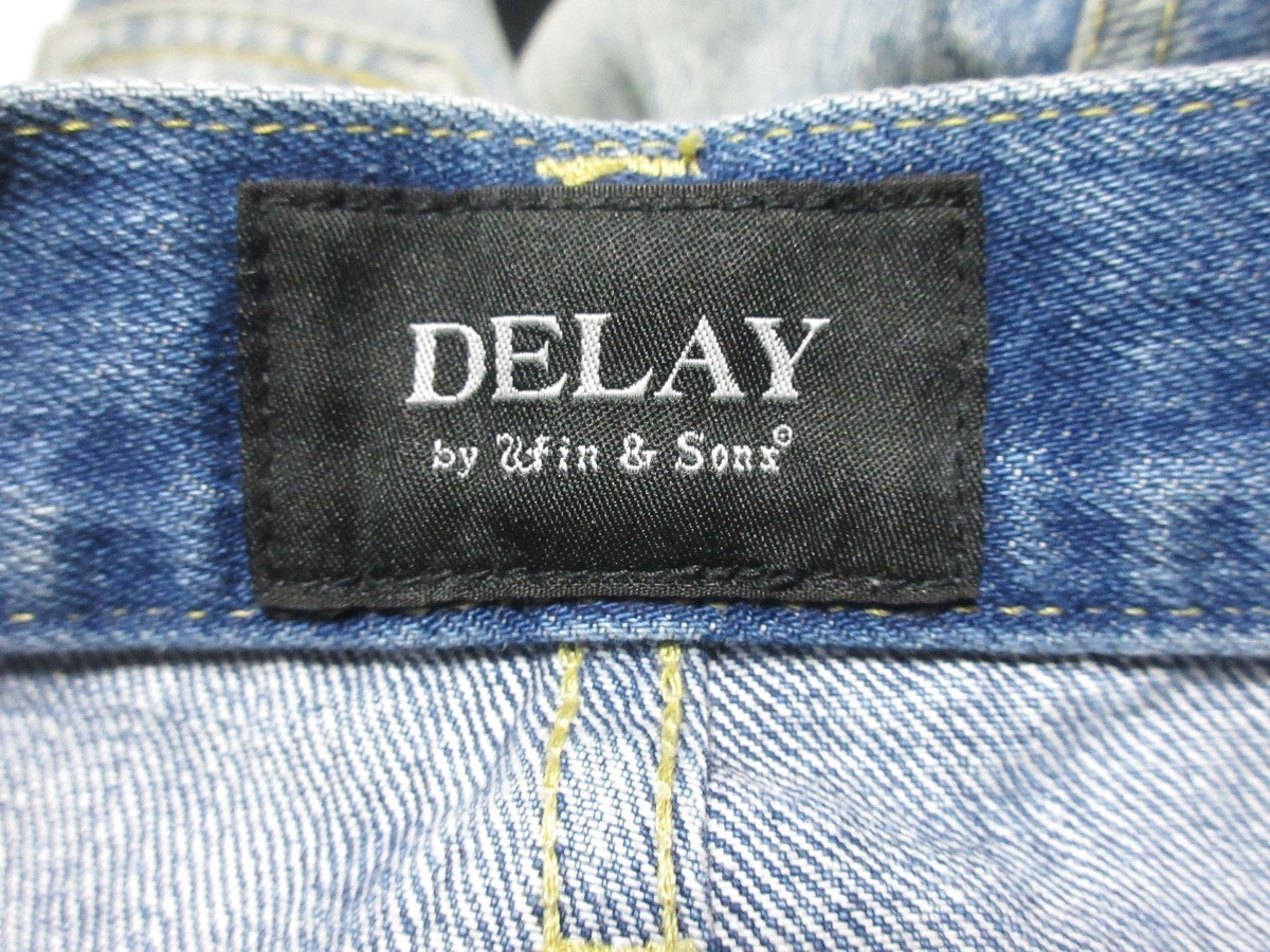 定価48,600円 DELAY by Win&Sons 日本製 ディレイ バイ ウィンアンドサンズ Victor Denim デニムパンツ インディゴ ジーンズ DW19-ST-007_画像5