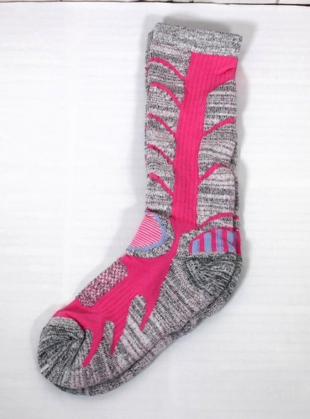 15 01964 * sport socks 2 pairs set M pink / yellow outdoor thick . sweat speed . ventilation deodorization [ outlet ]