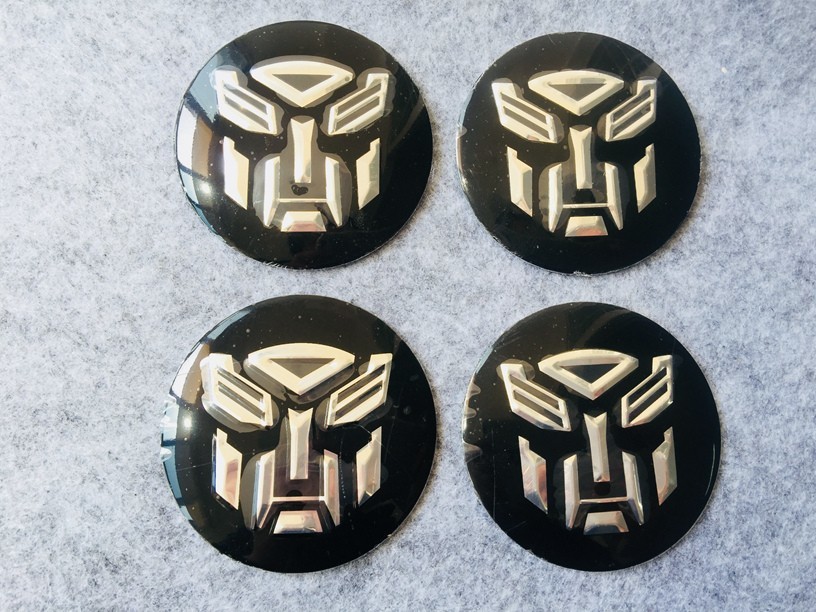 ◆汎用Transformers◆90番◆車用 ホイールセンターキャップ ハブキャップ シール 4枚セット◆直径56mm◆送料無料_画像1