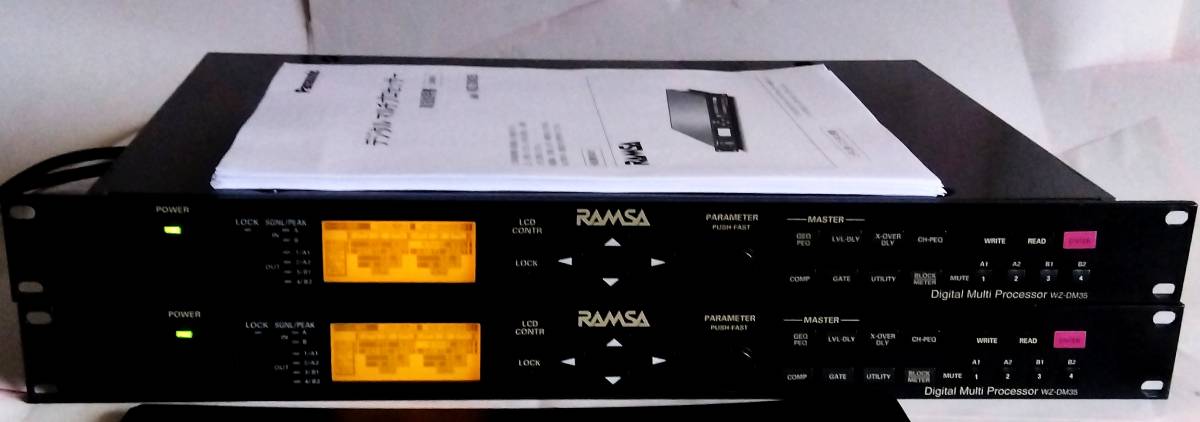 56万円 2～4way高級デジタルチャンネルデバイダー RAMSA WZ-DM35 ペア 動作確認済、動作不良時,返品返金対応、Accuphase cap、取扱説明書付_画像1