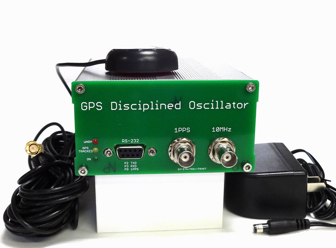 ♪ [ホールドオーバー機能搭載] GPSDO 10MHz 基準発振器 GPS同期発振器 1PPS マスタークロック / 最大7出力まで増設可能 (75Ωも可)_画像1