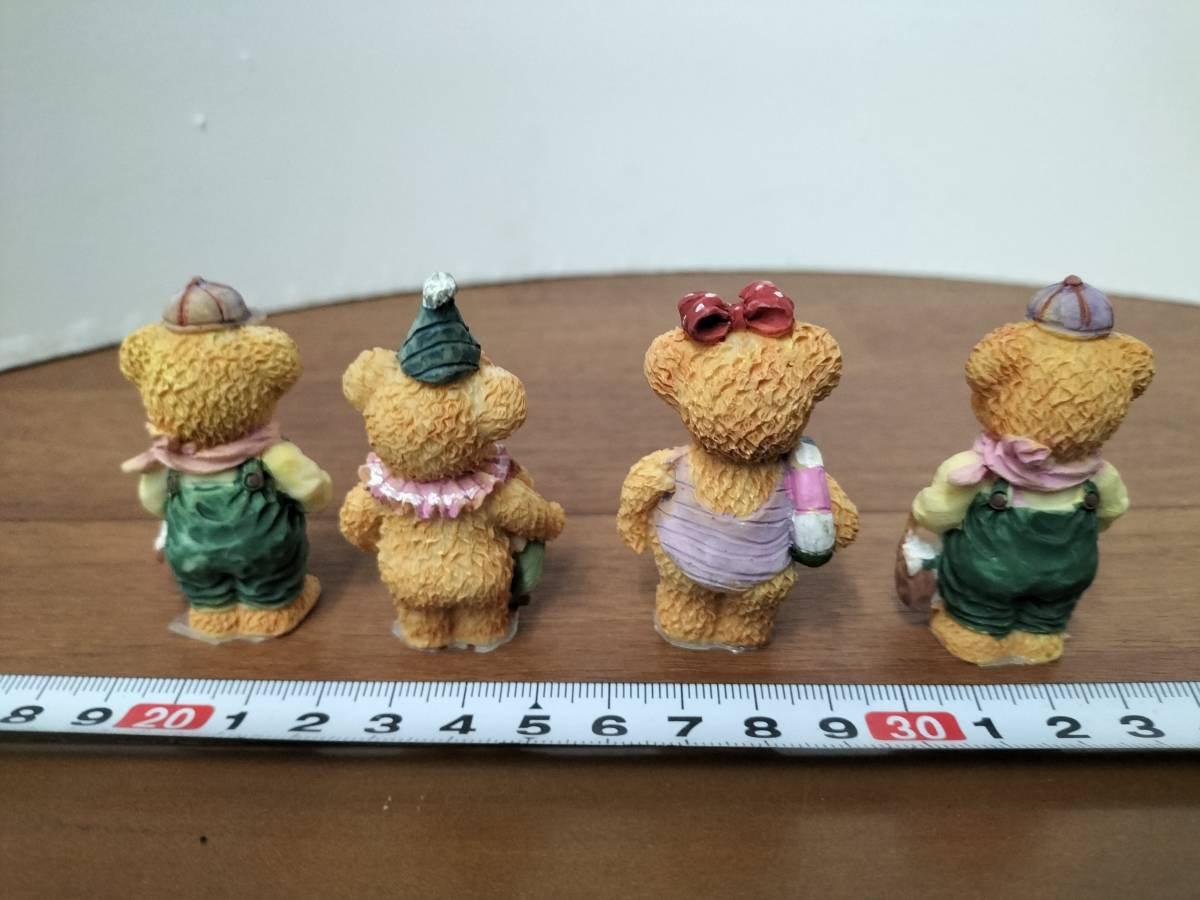コレクション　昭和　レトロ　アンティーク　人形　飾り　くま　クマ　熊　おもちゃ　4体　まとめて_画像2