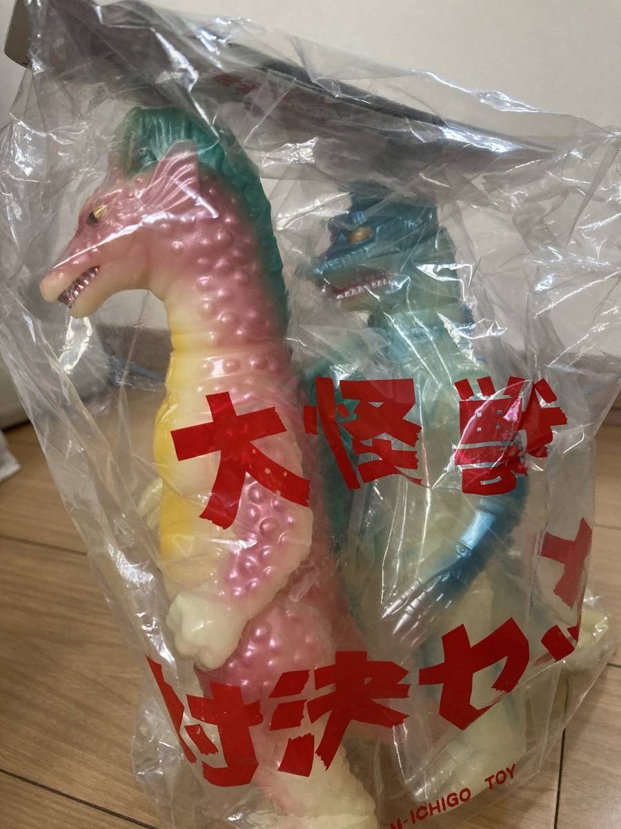 M1号 ソフビ 大怪獣対決セットメカゴジラ チタノザウルス スタンダード