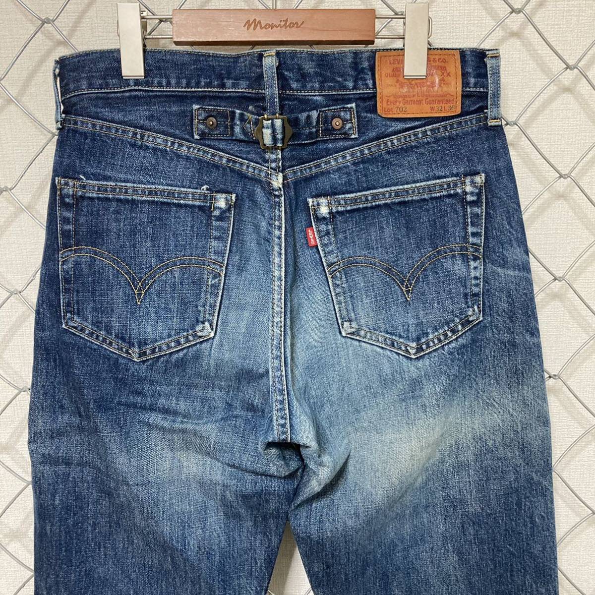 90s Levi's 702XX リーバイス 日本製 復刻 BIG E デニムパンツ ジーンズ 色落ち◎ 32×36_画像6