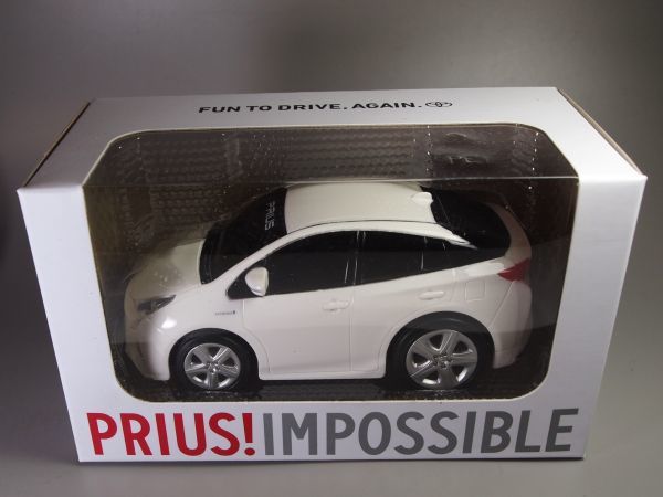 非売品 トヨタ 新型 プリウス プルバックカー ホワイト ドライブタウンタイプ_画像3