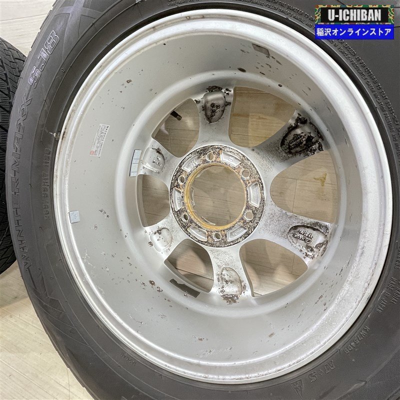 プラド サーフ 等 キーラー 7.5-17+23 6H139.7 ダンロップ SJ8 265/65R17 17インチ スタッドレス 4本セット 009_画像7