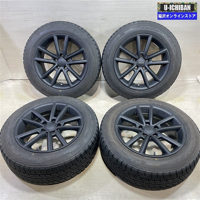 E51 エルグランド T31 エクストレイル 等 KEEN 7.5-17+45 5H114.3 GY アイスナビZEAⅡ 215/60R17 17インチ スタッドレス 4本セット 009_画像1