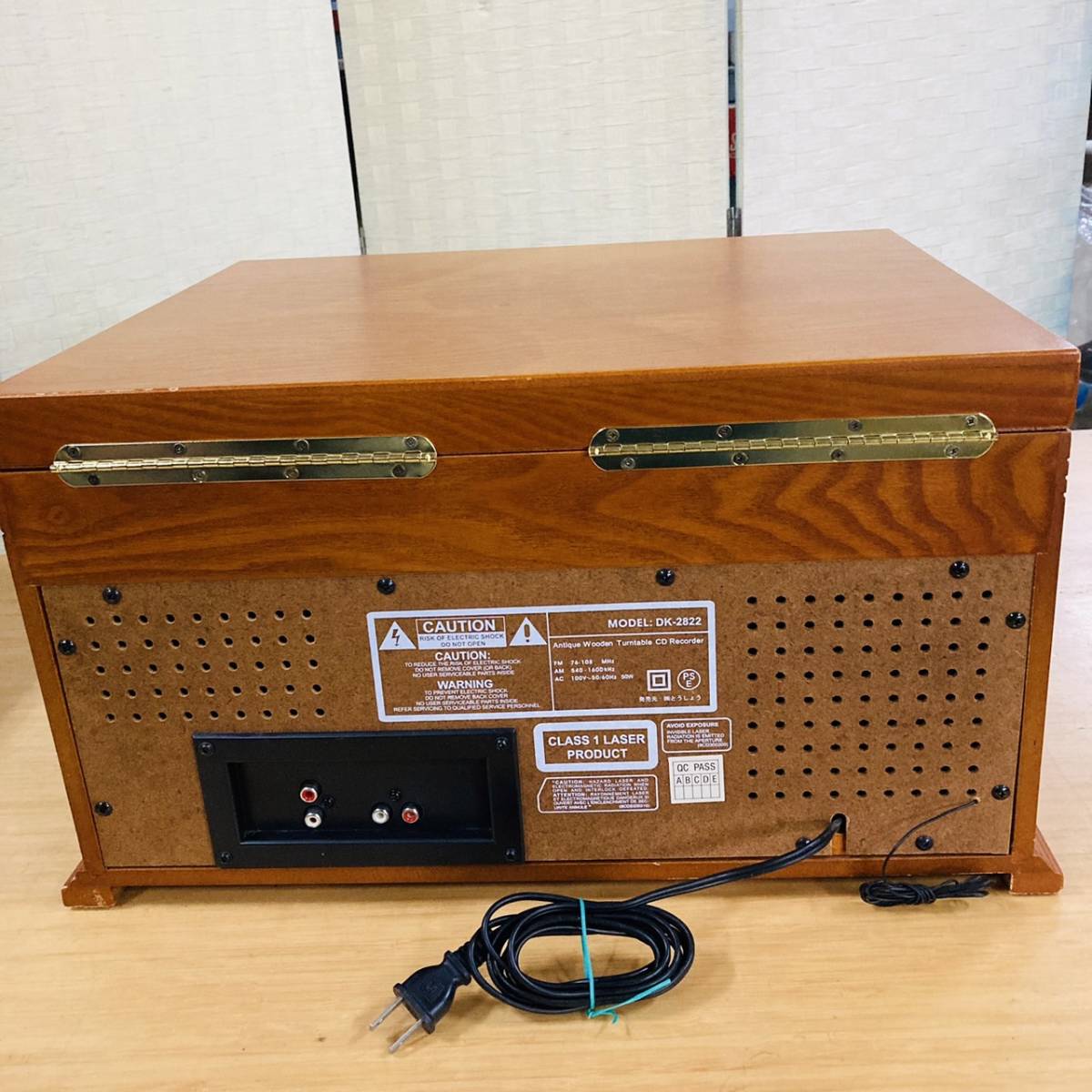 CROSLEY DK-2822 アンティーク調 ターンテーブル CD RECORDER オーディオ機器 通電確認のみ/113-37_画像9