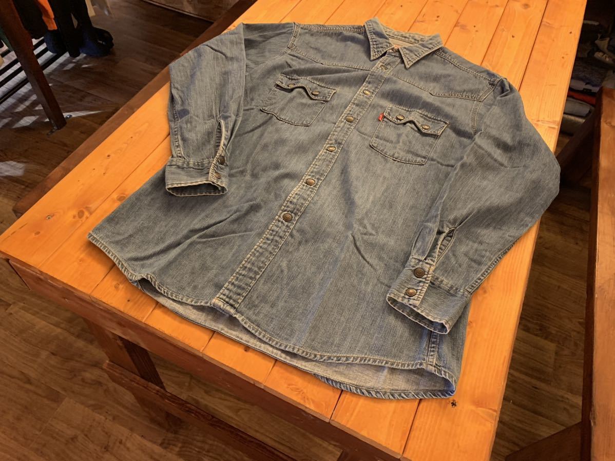 リーバイスLevi’sデニムシャツ L ウエスタンシャツ ビンテージ ヴィンテージ_画像2