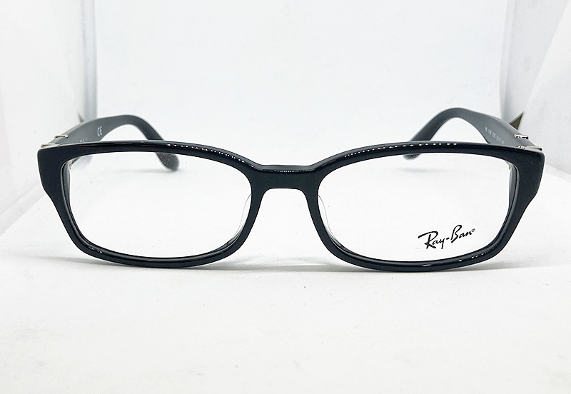 値下 Ray-Ban レイバン 正規品 メガネフレーム RX5198-2000 ポリッシュ ブラック 黒 新品 ボストン 黒縁 セル 眼鏡 めがね 度付き加工可_画像3