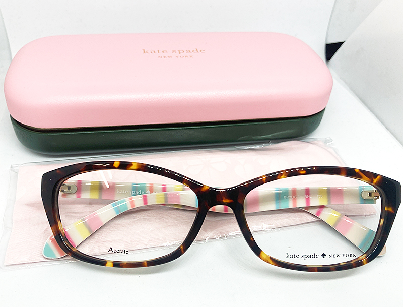  price decline kate spade Kate Spade regular goods glasses frame BRYLIE-RNL HAVANA tortoise shell Brown pastel new goods times attaching processing possible 