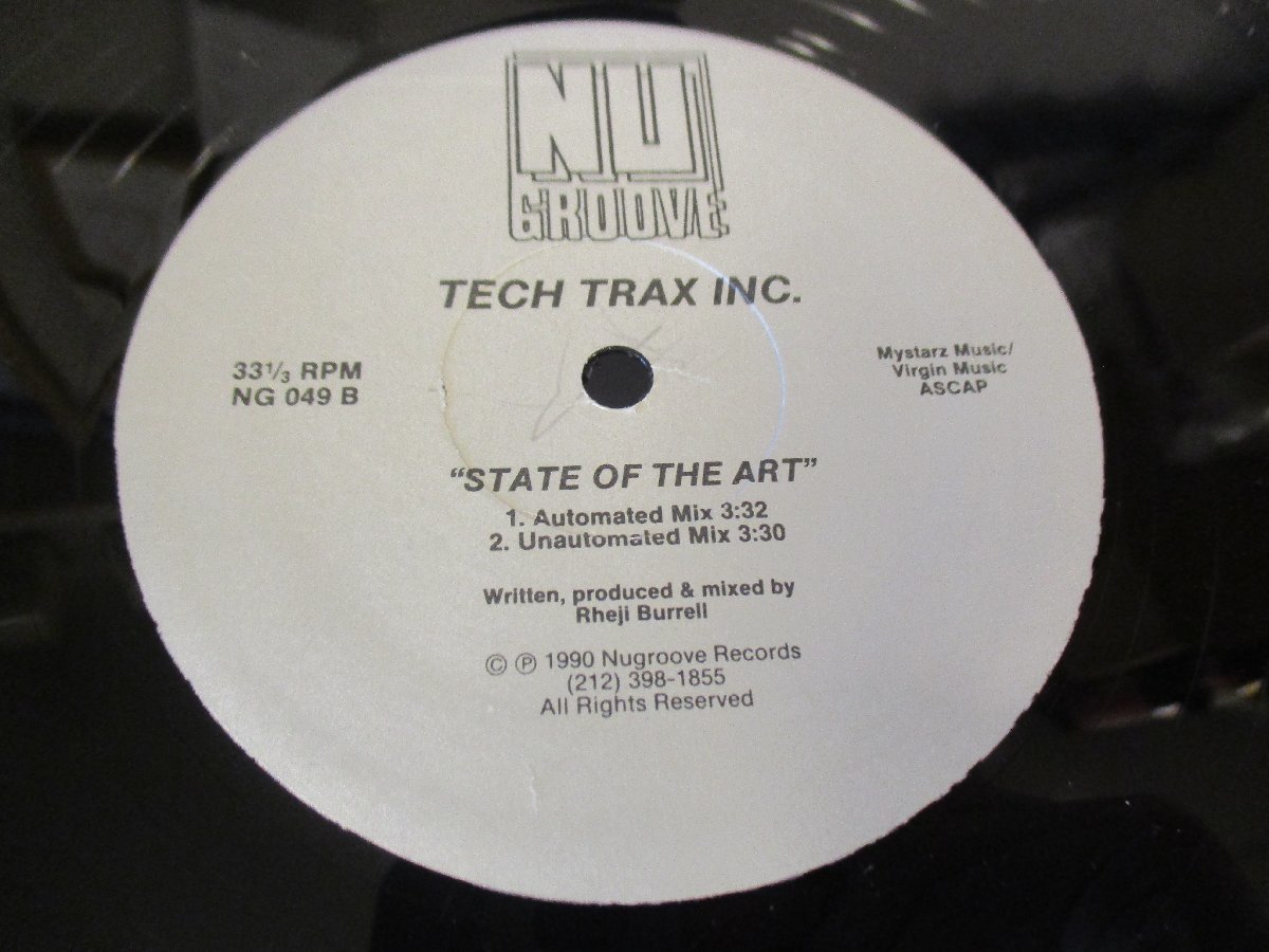 12インチ 『Tech Trax Inc. / S.T.』 Nu Groove　Rheji Burrell_画像2