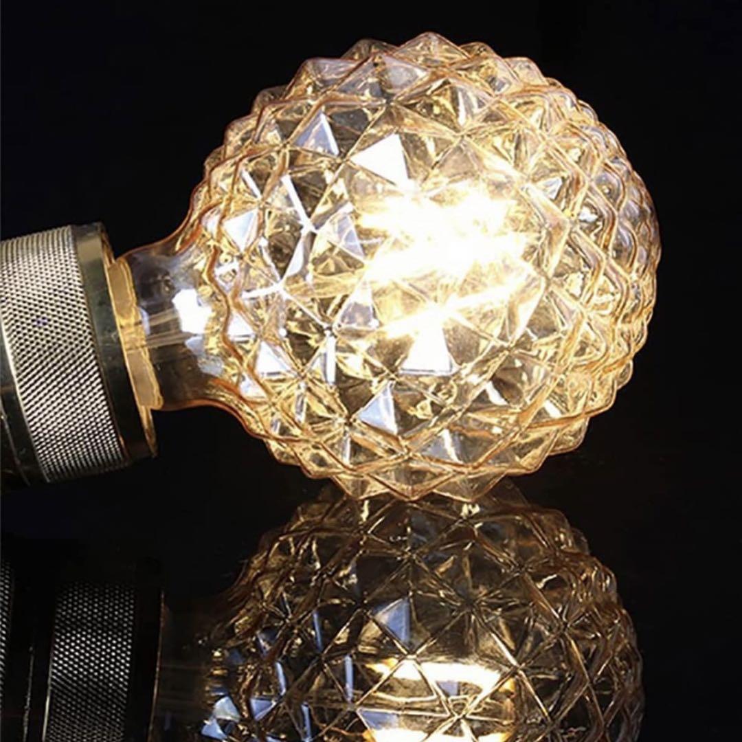 LEDエジソン電球 G95(5W) E26口金 40W形相当 2700K電球色_画像4