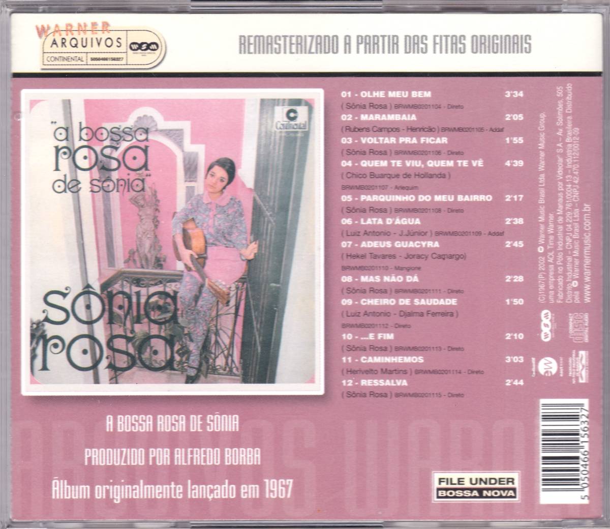 ☆SONIA ROSA(ソニア・ローザ)/a bossa rosa de sonia◆67年発表の唯一のブラジル録音にして60’s ボッサの超大名盤◇初CD化＆廃盤・レア★_画像2