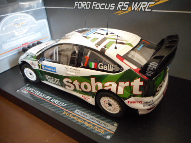 **1/18 Sunstar Ford Focus RS Night specification WRC Sweden 2008 #7 gully Sunstar Ford Focus Night**